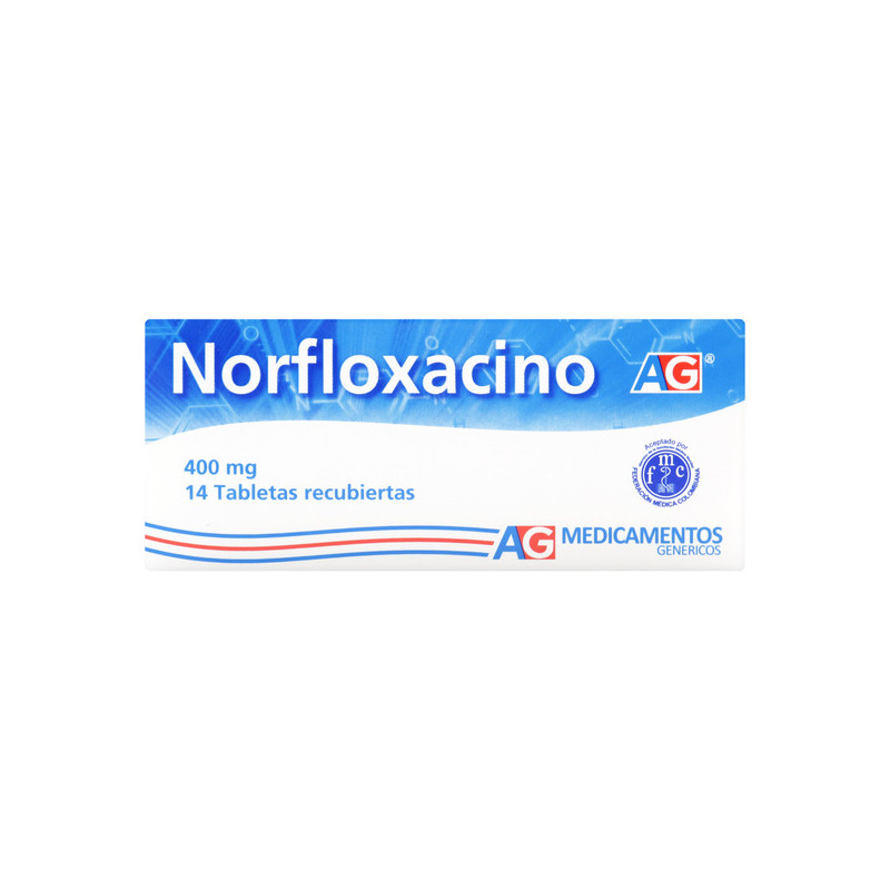 NORFLOXACINO 400 MG 14 TABLETAS RECUBIERTAS AMERICAN GENERICS