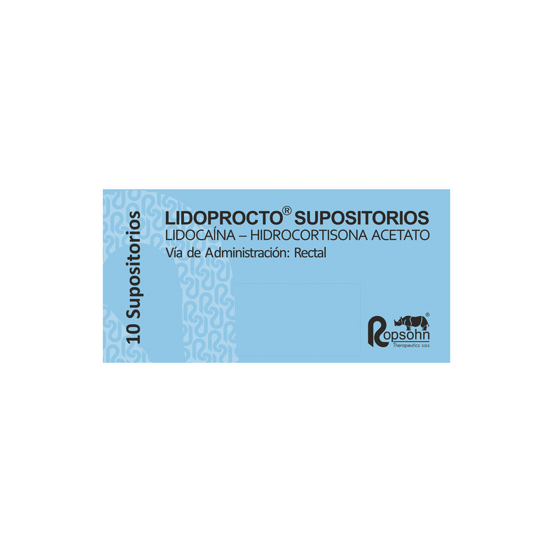 LIDOPROCTO 10 SUPOSITORIOS