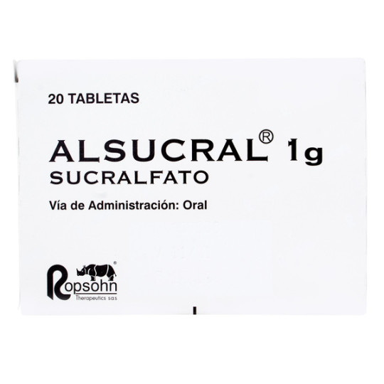 ALSUCRAL 1 G 20 TABLETAS