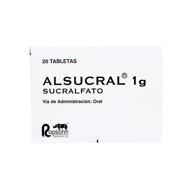 ALSUCRAL 1 G 20 TABLETAS