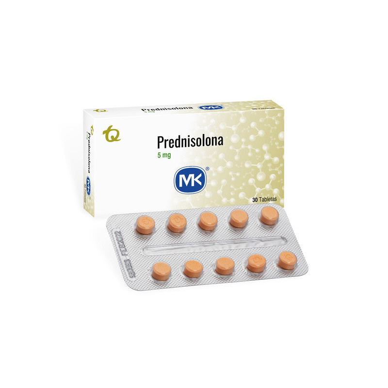 PREDNISOLONA 5 MG 30 TABLETAS MK