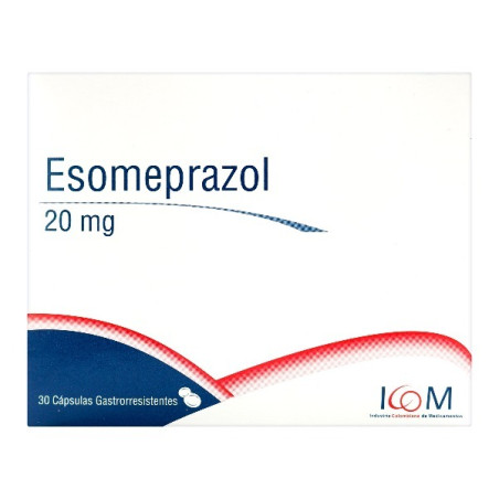 ESOMEPRAZOL 20 MG 30 CAPSULAS GASTRORRESISTENTES ICOMPHARMA