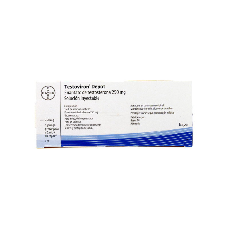 TESTOVIRON DEPOT 250 MG AMPOLLA PRELLENADA