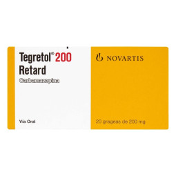 TEGRETOL RET 200 MG 20 GRAGEAS