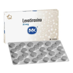 LEVOTIROXINA 25 MCG 30 TABLETAS MK