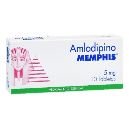 AMLODIPINO 5 MG 10 TABLETAS MEMPHIS