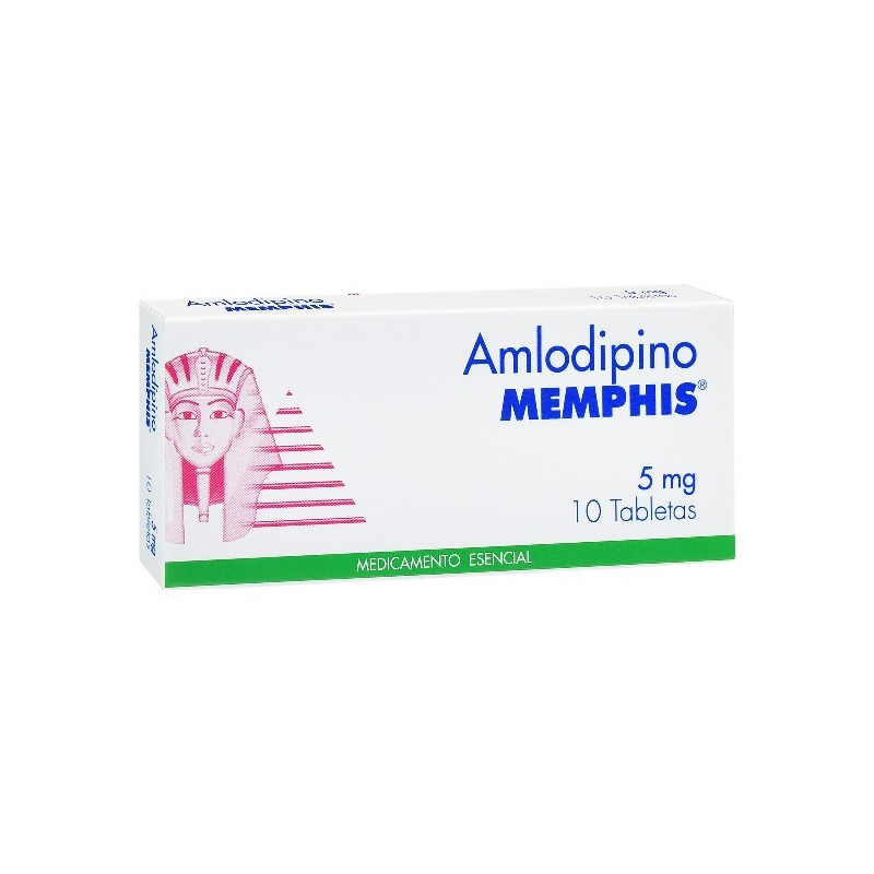 AMLODIPINO 5 MG 10 TABLETAS MEMPHIS