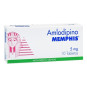 AMLODIPINO 5 MG 10 TABLETAS MEMPHIS