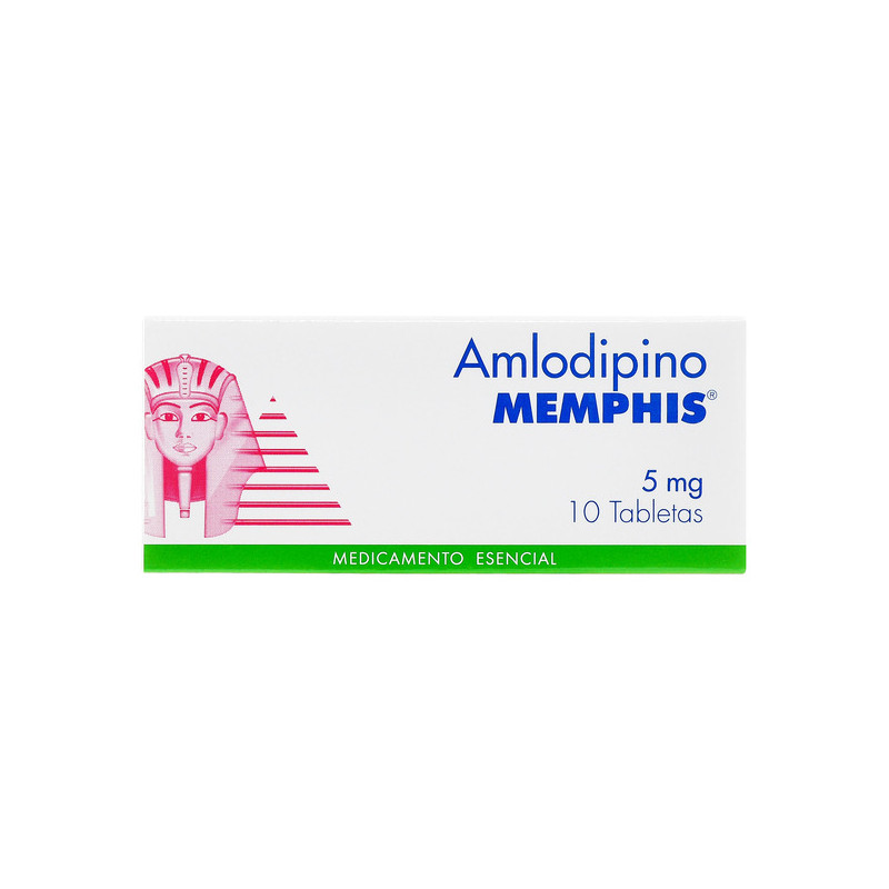 AMLODIPINO 5 MG 10 TABLETAS MEMPHIS