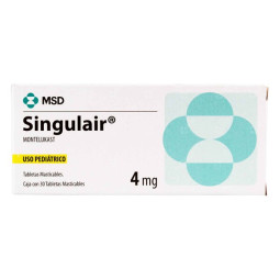 SINGULAIR 4 MG 30 TABLETAS
