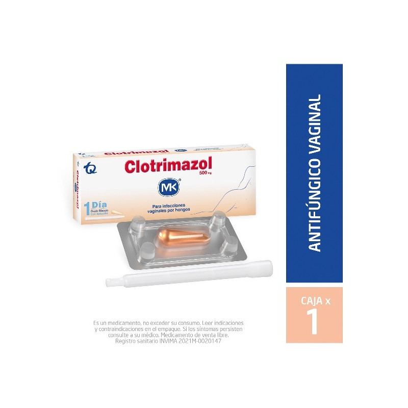 CLOTRIMAZOL 500MG 1 OVULO MK