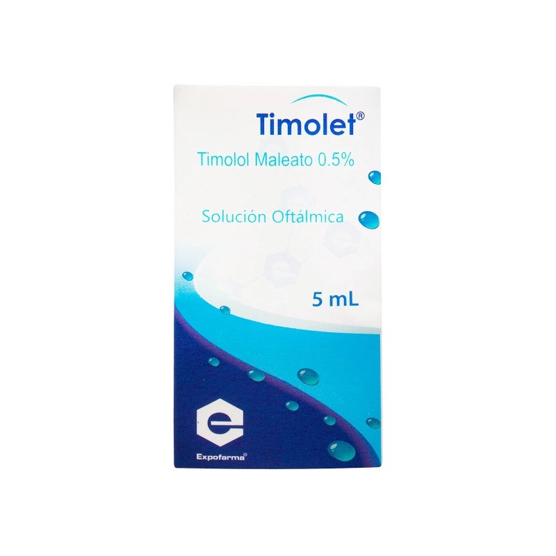 TIMOLET SOLUCION OFTALMICA  0.5% 5 ML