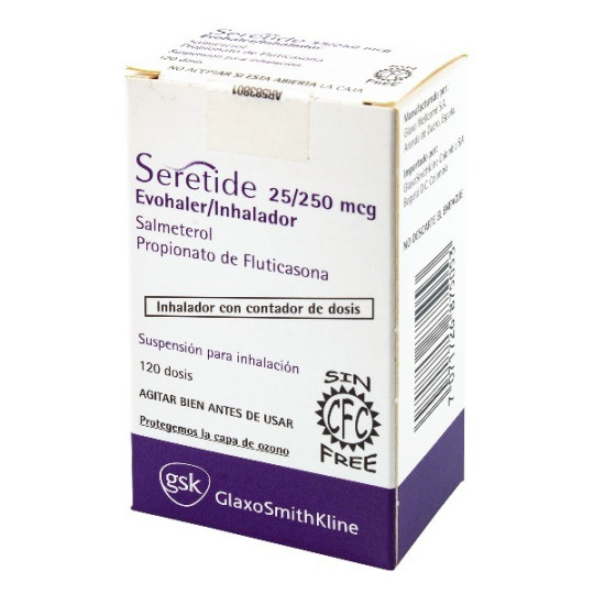 SERETIDE 25/250 MCG 120 DOSIS