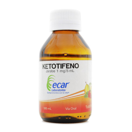 KETOTIFENO JARABE 1MG/5ML 100 ML ECAR