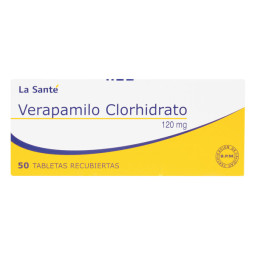 VERAPAMILO 120 MG 50 TABLETAS RECUBIERTAS LA SANTE