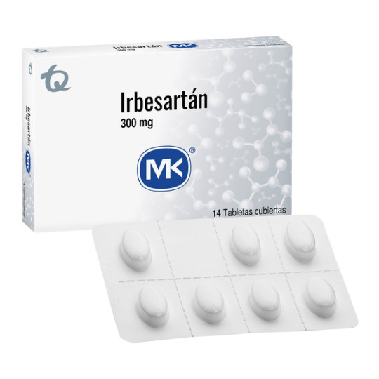IRBESARTAN 300 MG 14 TABLETAS RECUBIERTAS MK