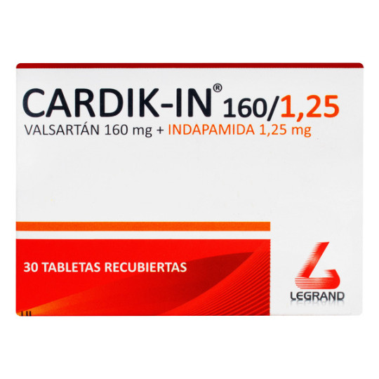 CARDIK IN 160/1,25MG 30 TABLETAS