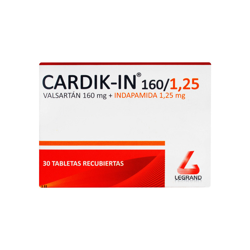 CARDIK IN 160/1,25MG 30 TABLETAS