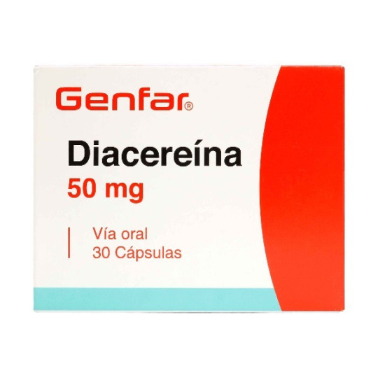 DIACEREINA 50 MG 30 CAPSULAS GENFAR