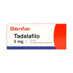 TADALAFILO 5 MG 28 COMPRIMIDOS RECUBIERTOS GENFAR