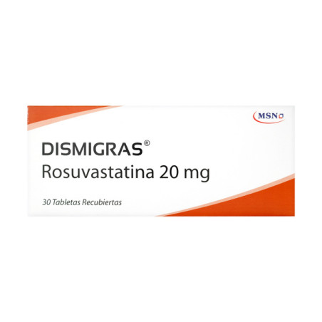 DISMIGRAS 20 MG 30 TABLETAS RECUBIERTAS