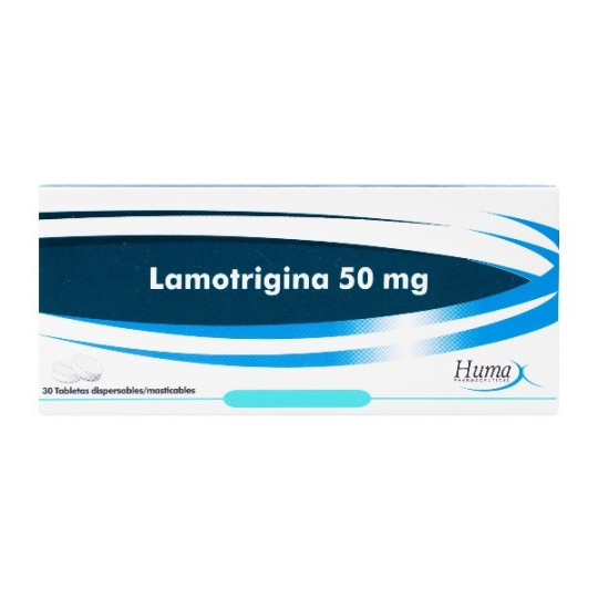 LAMOTRIGINA 50 MG 30 TABLETAS DISPERSABLES HUMAX