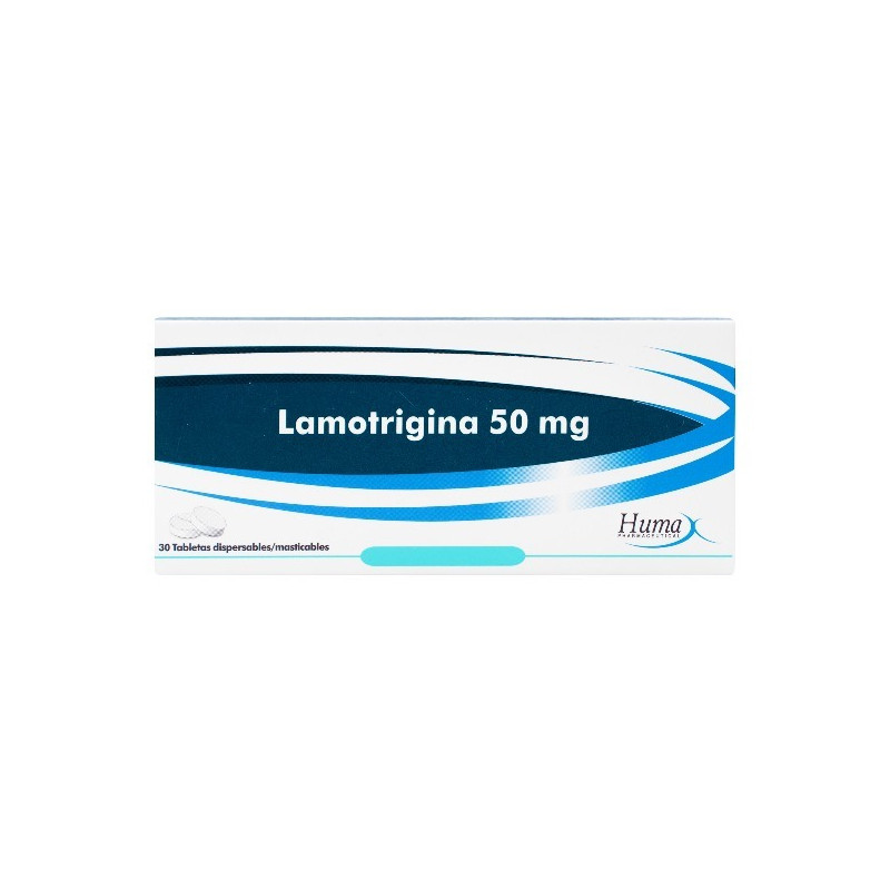 LAMOTRIGINA 50 MG 30 TABLETAS DISPERSABLES HUMAX
