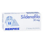 SILDENAFIL 50 MG 2 TABLETAS RECUBIERTAS MEMPHIS