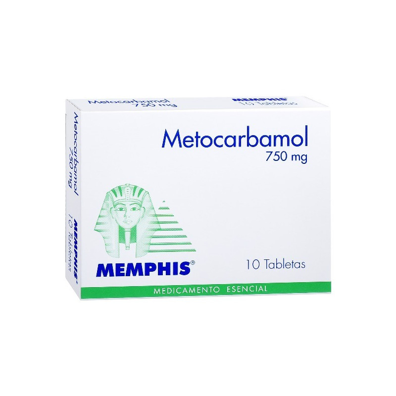 METOCARBAMOL 750 MG 10 TABLETAS MEMPHIS