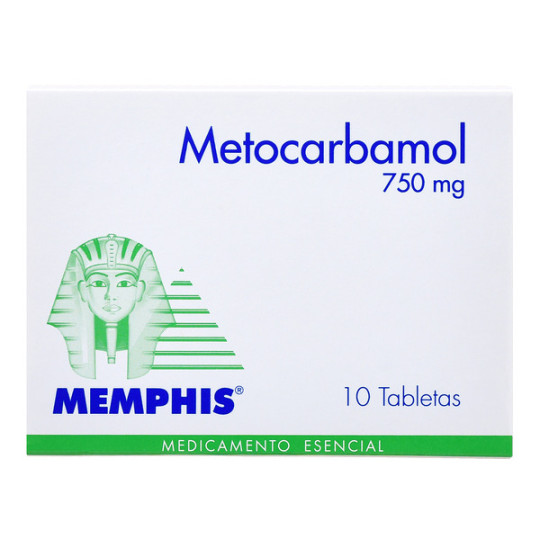 METOCARBAMOL 750 MG 10 TABLETAS MEMPHIS
