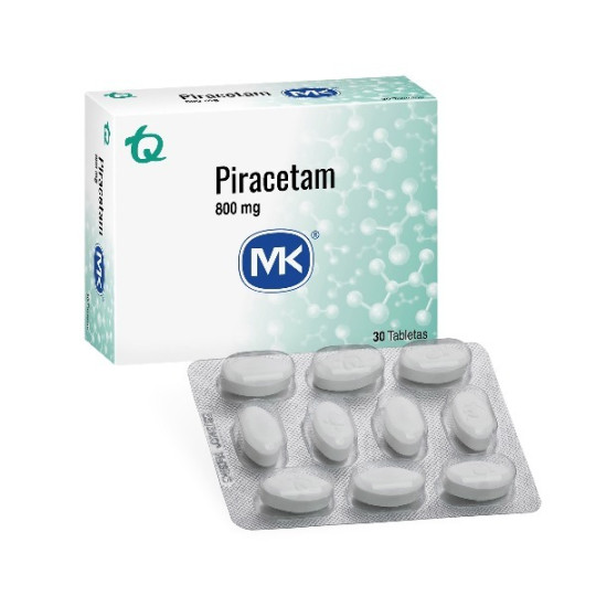 PIRACETAM 800 MG 30 TABLETAS MK