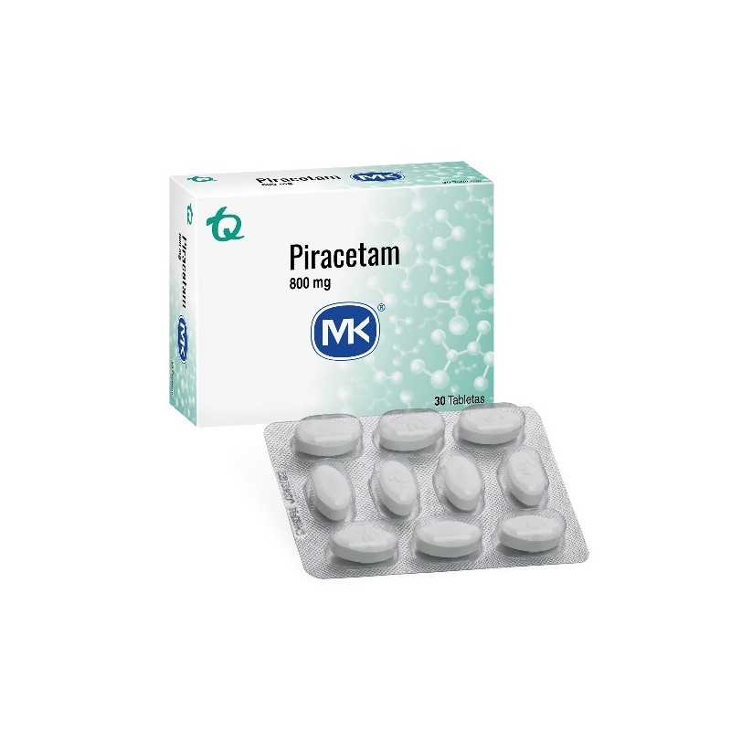 PIRACETAM 800 MG 30 TABLETAS MK
