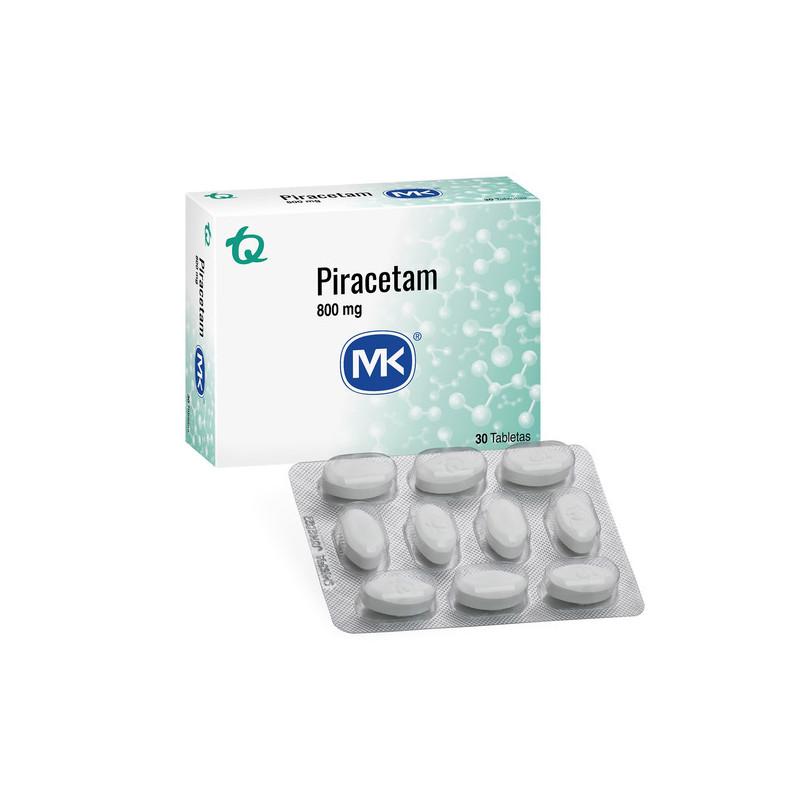PIRACETAM 800 MG 30 TABLETAS MK