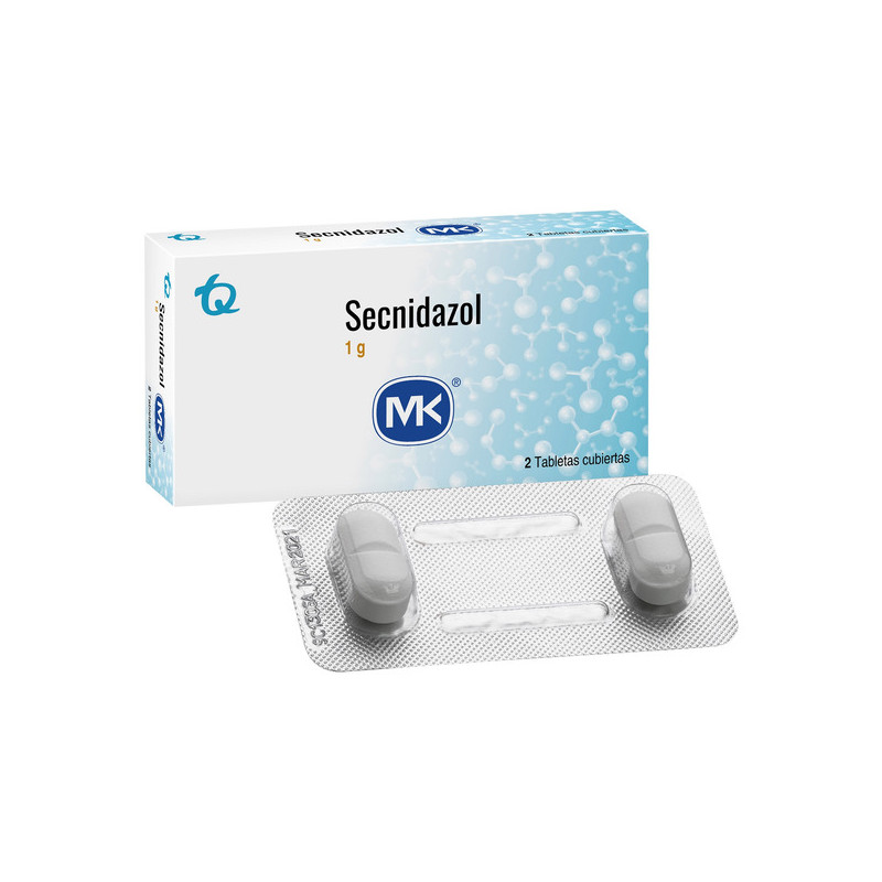 SECNIDAZOL 1 G 2 TABLETAS RECUBIERTAS MK