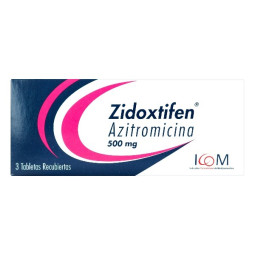 ZIDOXTIFEN 500 MG 3 TABLETAS RECUBIERTAS