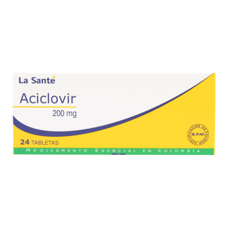 ACICLOVIR 200 MG 24 TABLETAS LA SANTE