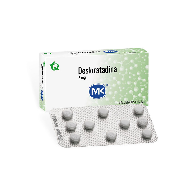 DESLORATADINA 5 MG 10 TABLETAS RECUBIERTAS MK