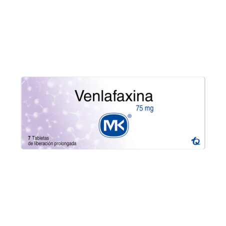 VENLAFAXINA 75 MG 7 TABLETAS DE LIBERACION PROLONGADA MK