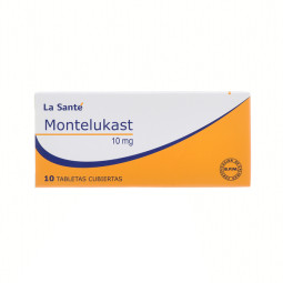 MONTELUKAST 10 MG 10 TABLETAS CUBIERTAS LA SANTE