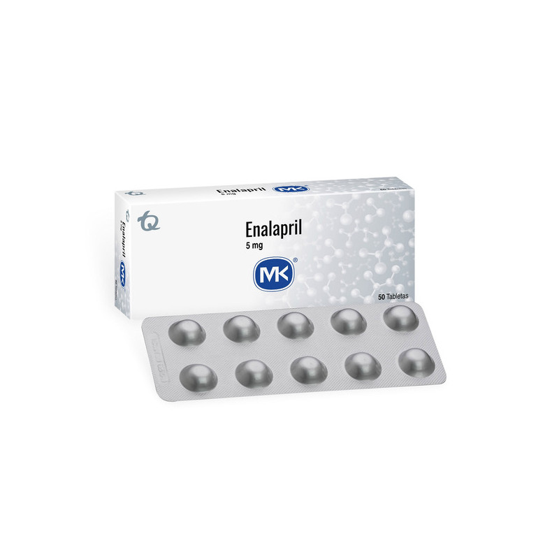 ENALAPRIL 5 MG 50 TABLETAS MK