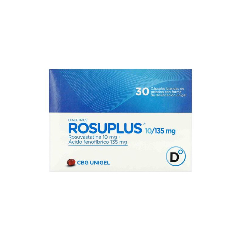 ROSUPLUS 10/135 MG 30 CAPSULAS BLANDAS