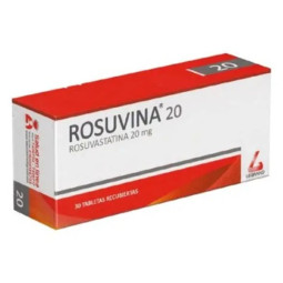 ROSUVINA 20 MG 30 TABLETAS RECUBIERTAS