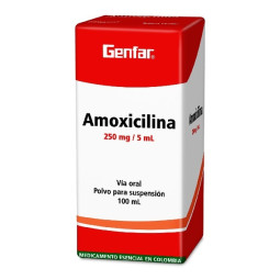 AMOXICILINA SUSPENSION ORAL 250 MG 100 ML GENFAR