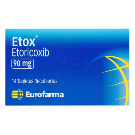ETOX 90 MG 14 TABLETAS RECUBIERTAS