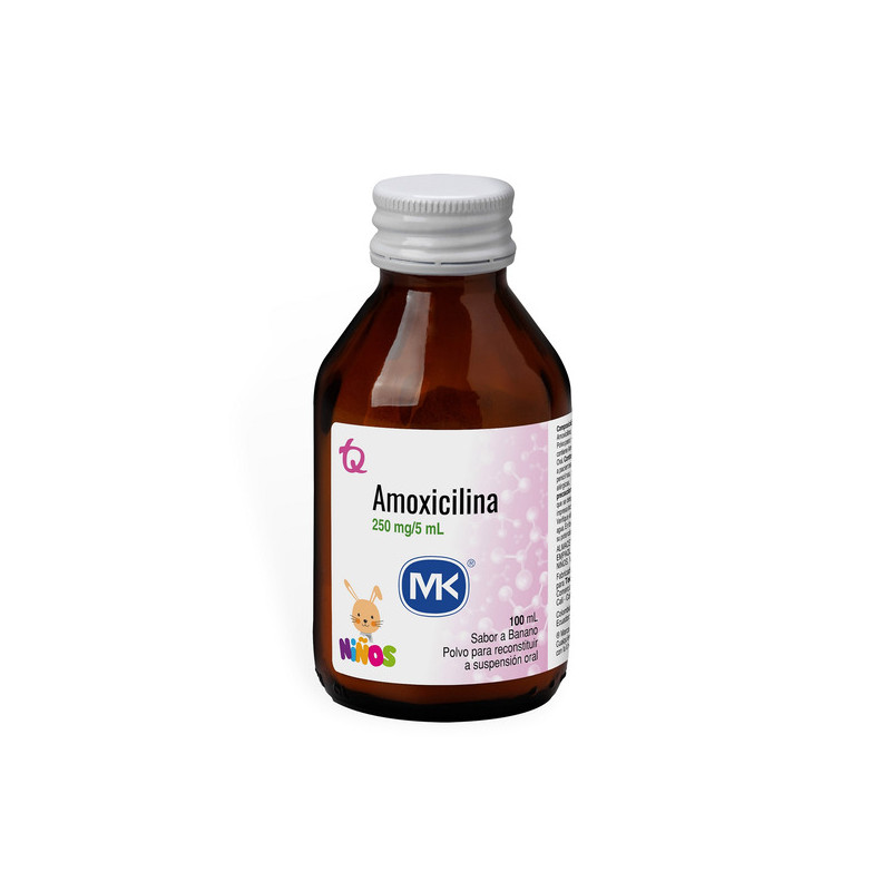 AMOXICILINA SUSPENSION ORAL NIÑOS 250MG/5ML 100 ML MK