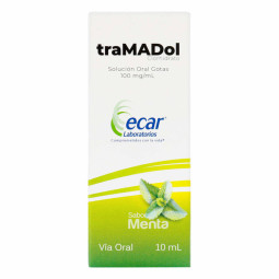 TRAMADOL GOTAS ORALES SABOR MENTA 100MG/ML 10 ML ECAR