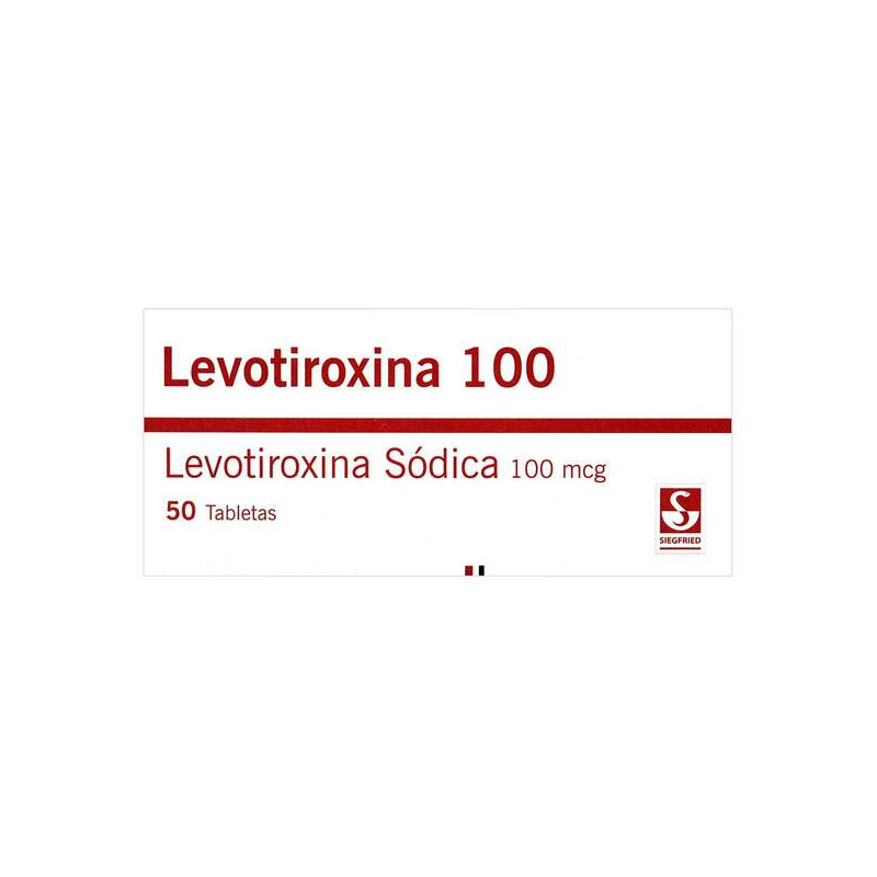 LEVOTIROXINA 100 MCG 50 TABLETAS SIEGFRIED