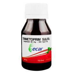 TRIMETOPRIM SULFAMETOXAZOL F SUSPENSION 80/400MG 60 ML ECAR
