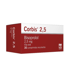 CORBIS 2,5 MG 30 COMPRIMIDOS
