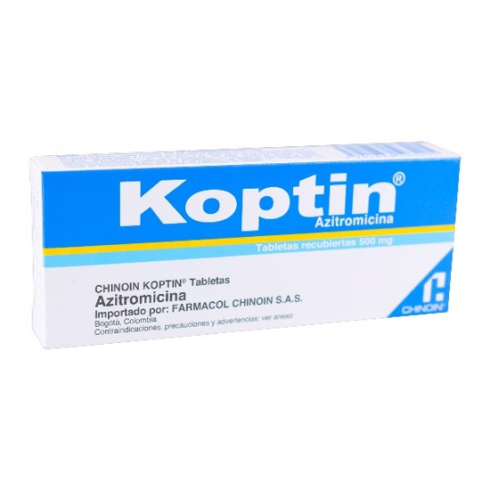 KOPTIN 500 MG 3 TABLETAS RECUBIERTAS FARMACOL